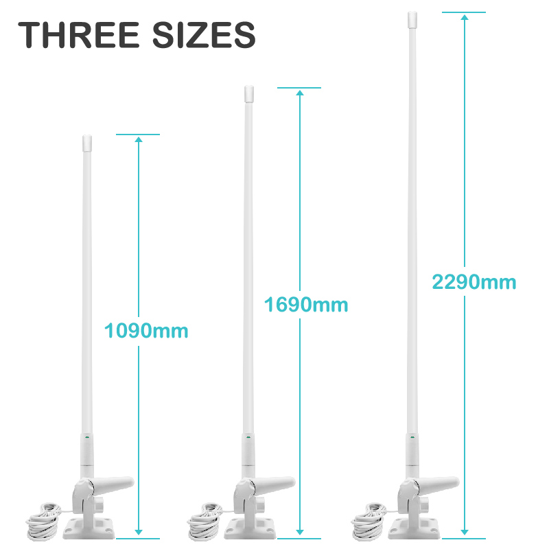 Fiberglass Loosen VHF UHF AM FM Antenna Marine Omni 360 Antenna hf/vhf/uhf multi-band antenna