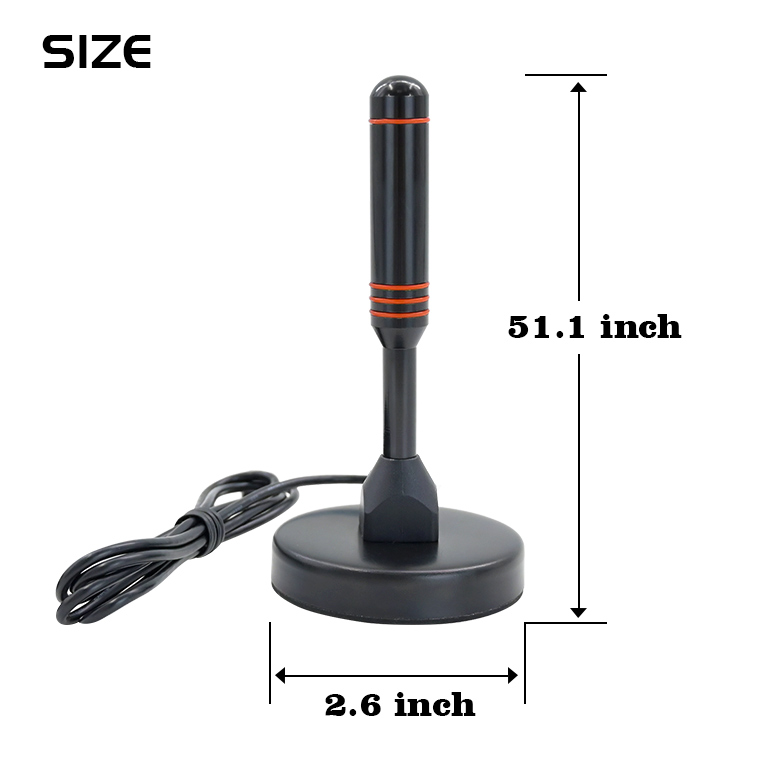 Strong Magnetic Base Digital HDTV Amplified antenna